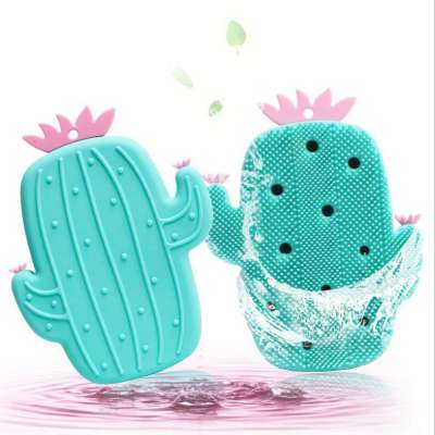 Soft silicone bath sponge eco friendly bath sponge baby sponge bath with hand